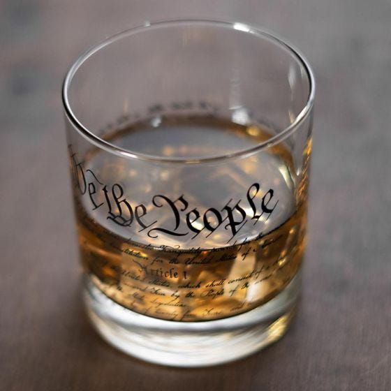 Constitution Whiskey Glass