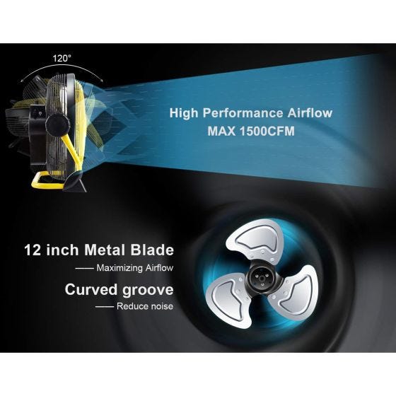 Battery Powered Cordless Outdoor Fan