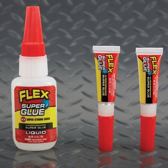 Flex Super Glue Liquid 2-Piece 3G (8-Pack)