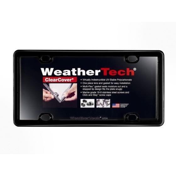 WeatherTech License Plate Cover (black) 