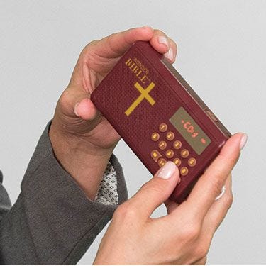 handheld audio bible 