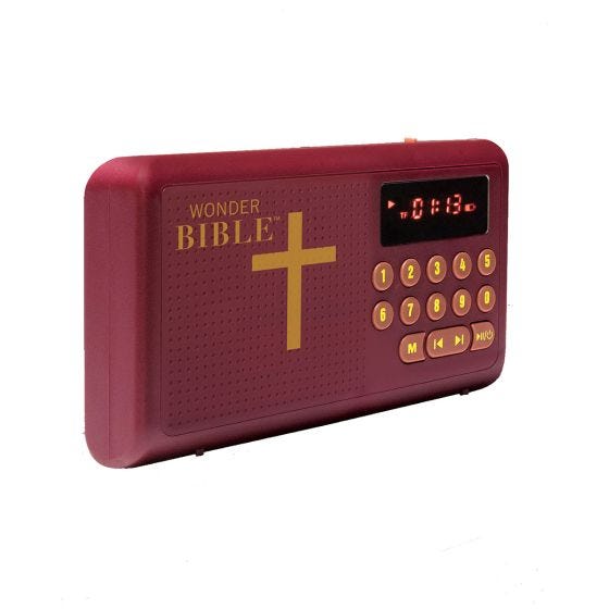 audio bible side view 