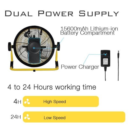 Battery Powered Cordless Outdoor Fan