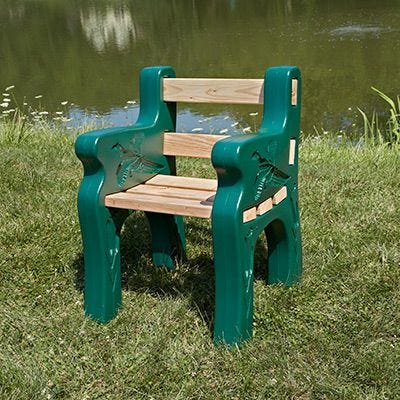 Park Bench made as a chair
