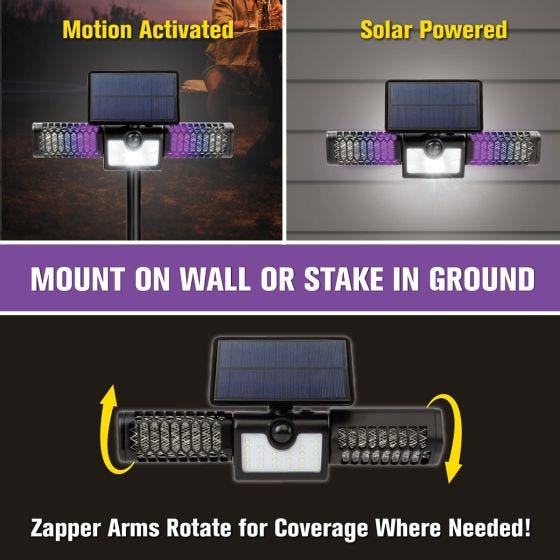 Solar 2-in-1 Bug Zapper Path Light 