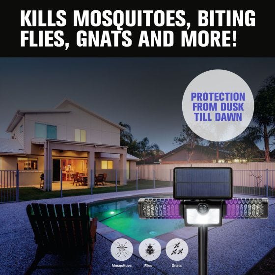 Solar 2-in-1 Bug Zapper Path Light 