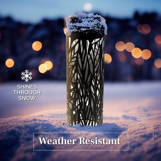 Solar Bollard Pathway Lights (set of 4) 