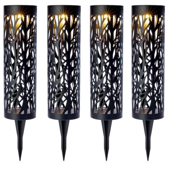 Solar Bollard Pathway Lights (set of 4) 