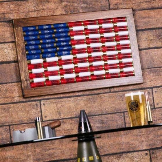 12-Gauge American Flag Wall Art