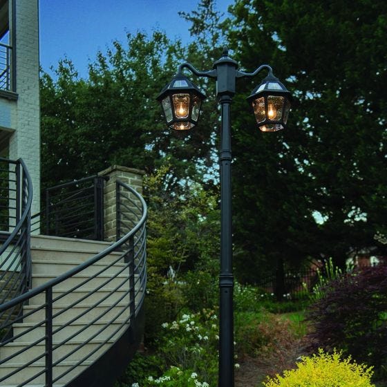 Double Head Solar Lamp Post