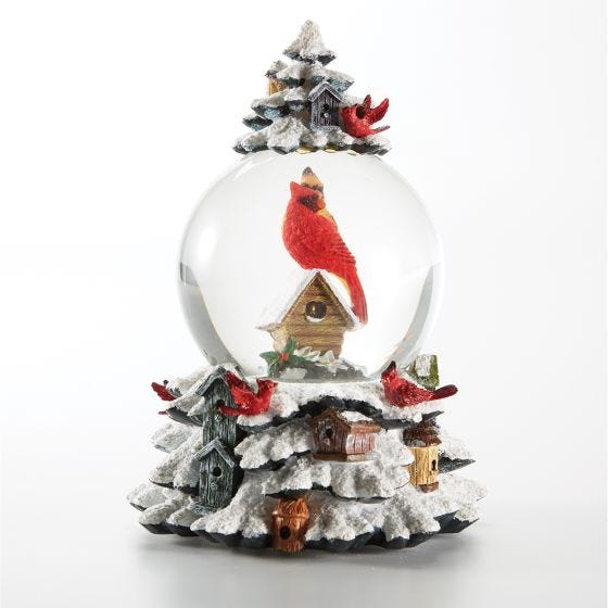 Cardinal Snow Globe 