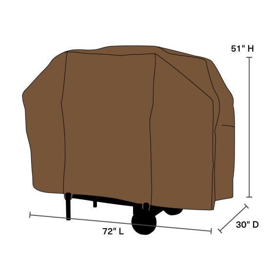 bbq cover with dimensions 