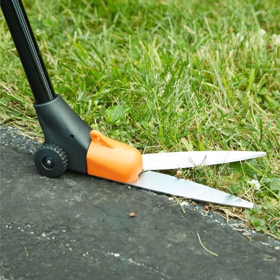 grass shears in use 