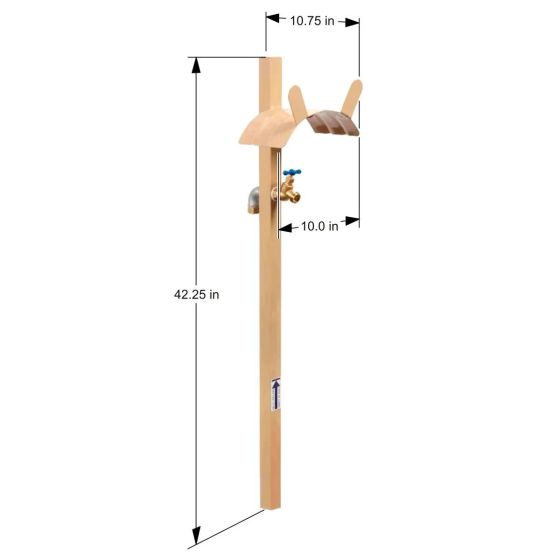 Hose Stand with Water Supply