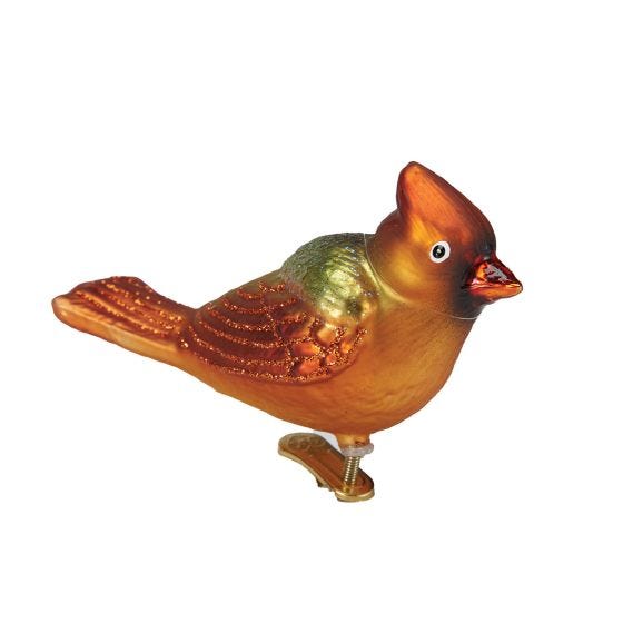 Set of 4 Bird Ornaments