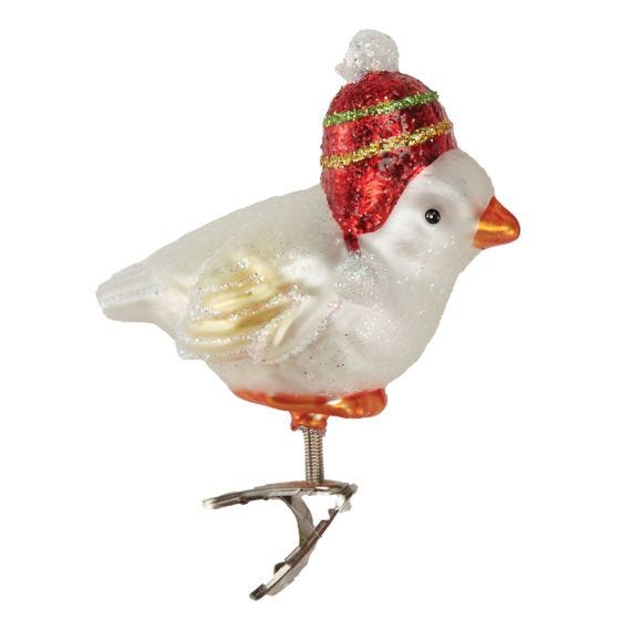 Set of 4 Bird Ornaments