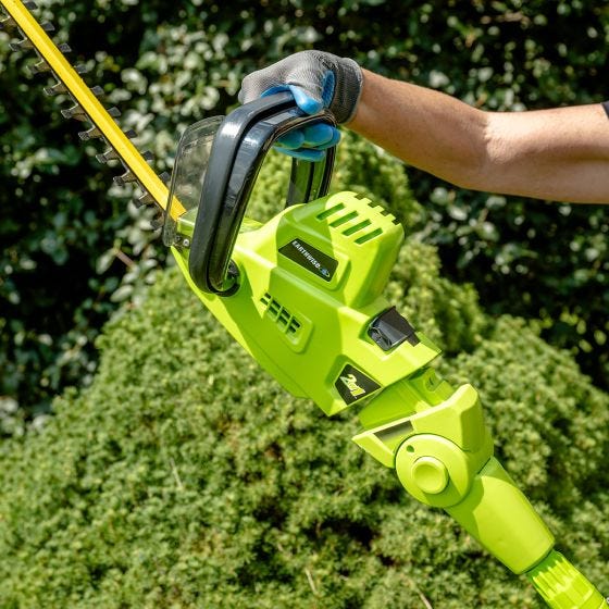 Convertible 2-in-1 Pole Hedge Trimmer