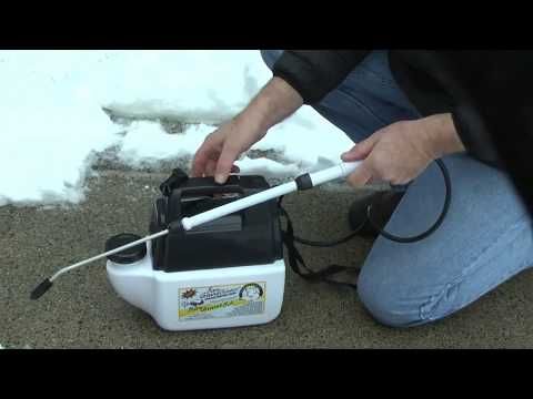 De-icer with Battery Powered Sprayer  