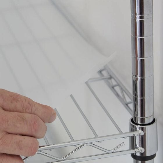 14” Deep 5-Tier Chrome Shelf 