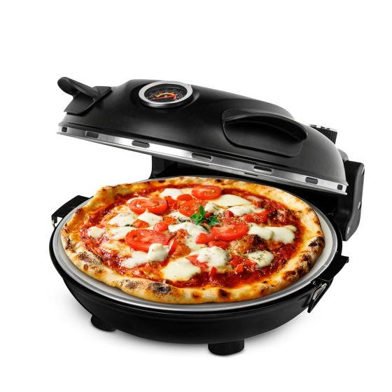 Granitestone Piezano Indoor/Outdoor Electric Pizza Oven ,Black