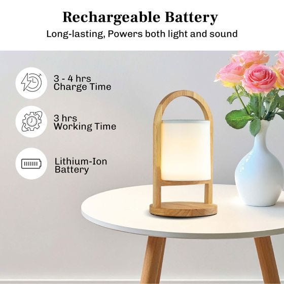 EchoGlow Speaker Lantern on a table