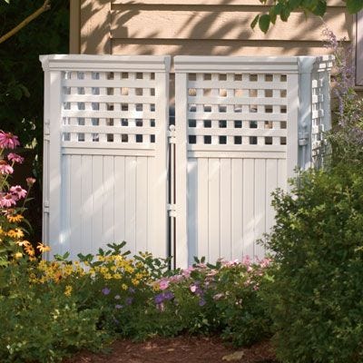White lattice-top