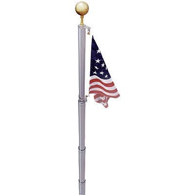 Telescoping Flagpole with Flag (17 ft. Pole - 3'x5' Flag)