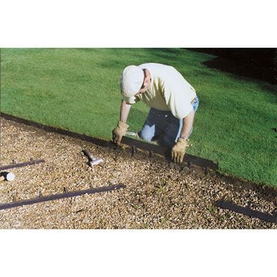 Steel Lawn Edging ( 4 inches high, 16 feet)