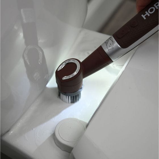 Horsepower Pocket Pony cleaning toilet 