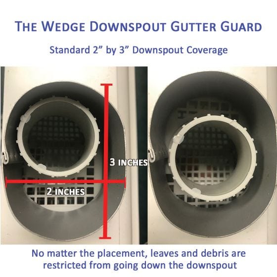Downspout Gutter Guards (Pack of 4)