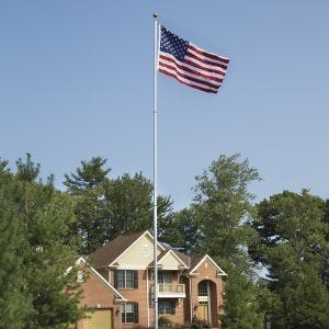 Telescoping Flagpole with Flag (17 ft. Pole - 3'x5' Flag)