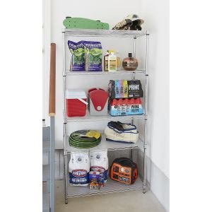 18” Deep 5-Tier Chrome Shelf