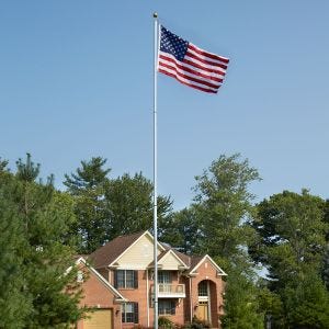 Telescoping Flagpole with Flag (21 ft. Pole - 3'x5' Flag)