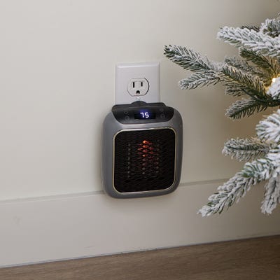 handy heater turbo plugged in to wall socket