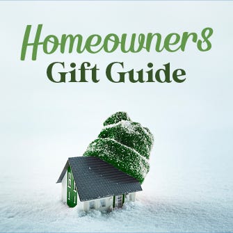 Homeowner's Gift Guide thumbnail with wooden house