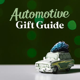 Automotive Gift Guide thumbnail car battery being charged.