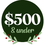 $500 and Under category ornament