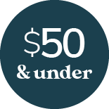 $50 and Under category ornament