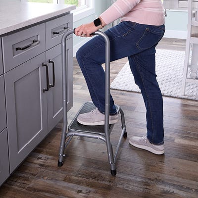 Support Stool with handrail