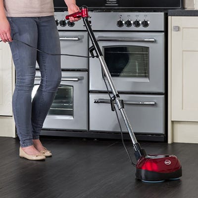 The easy way to scrub, clean & polish any hard flooring