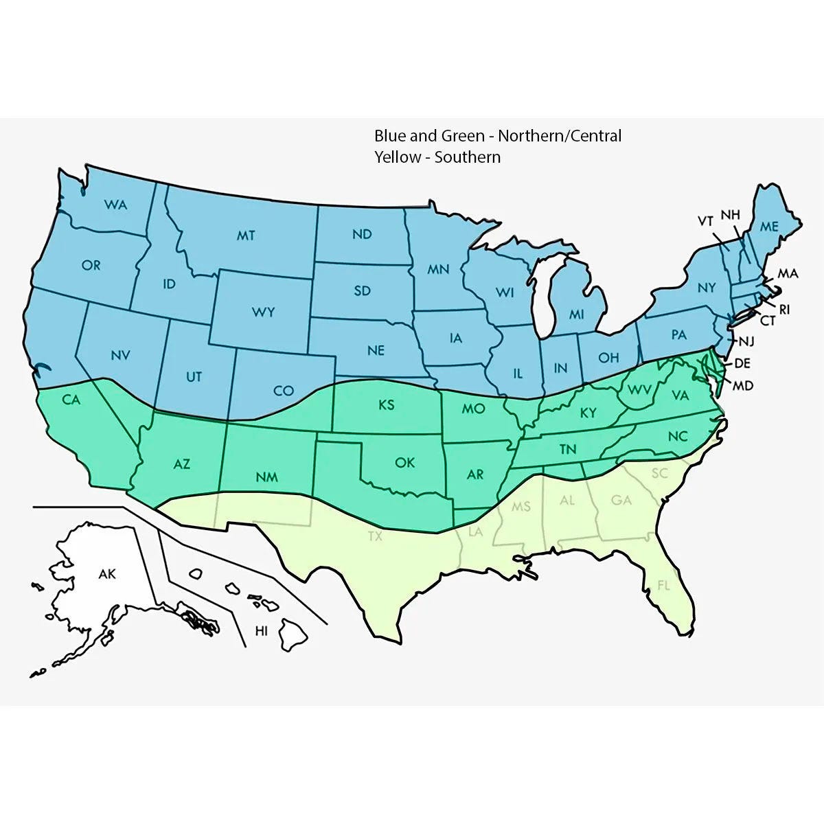 US Map Climate Region