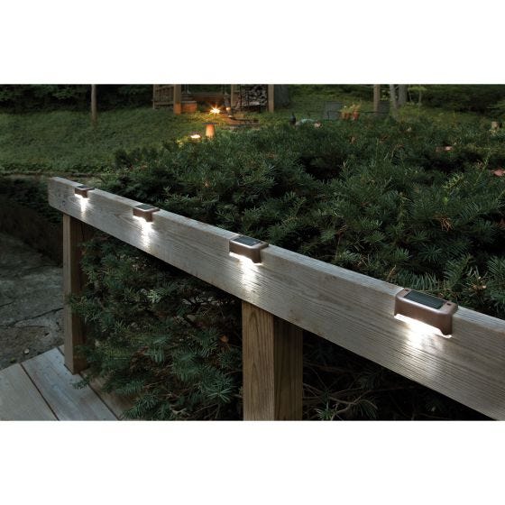 Solar LED Deck Lights (Set of 6)