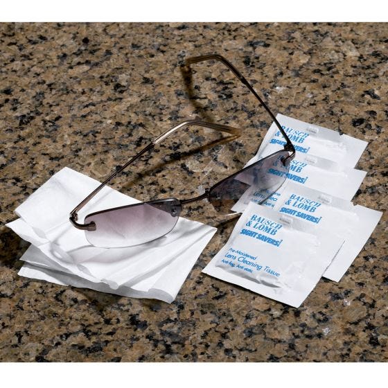 Disposable Lens Cleaning Tissues (Box of 100)