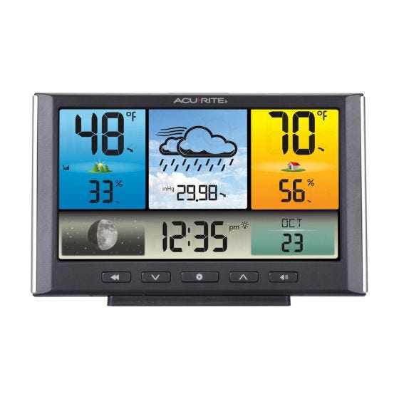 Digital Weather Scanner Easy-to-Read Digital Weather Station