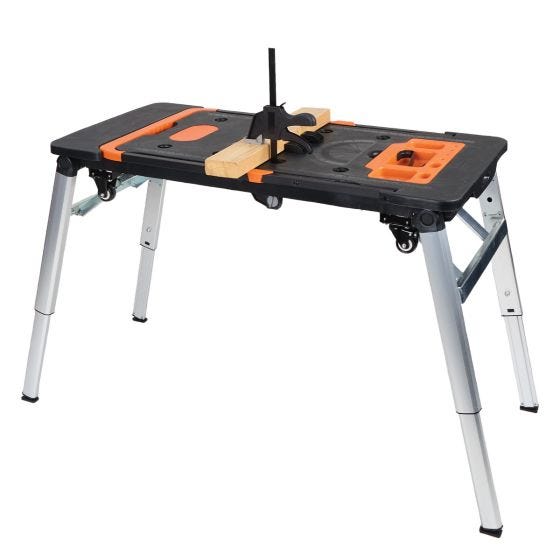 Établi Multifonction Pliant 7-en-1 – 150/250 Kg, Taille 1090x550 Mm, Noir/rouge