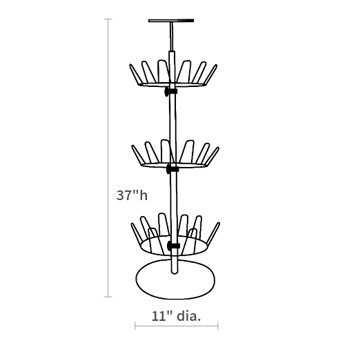 Product dimensions diagram showing weight and capacity